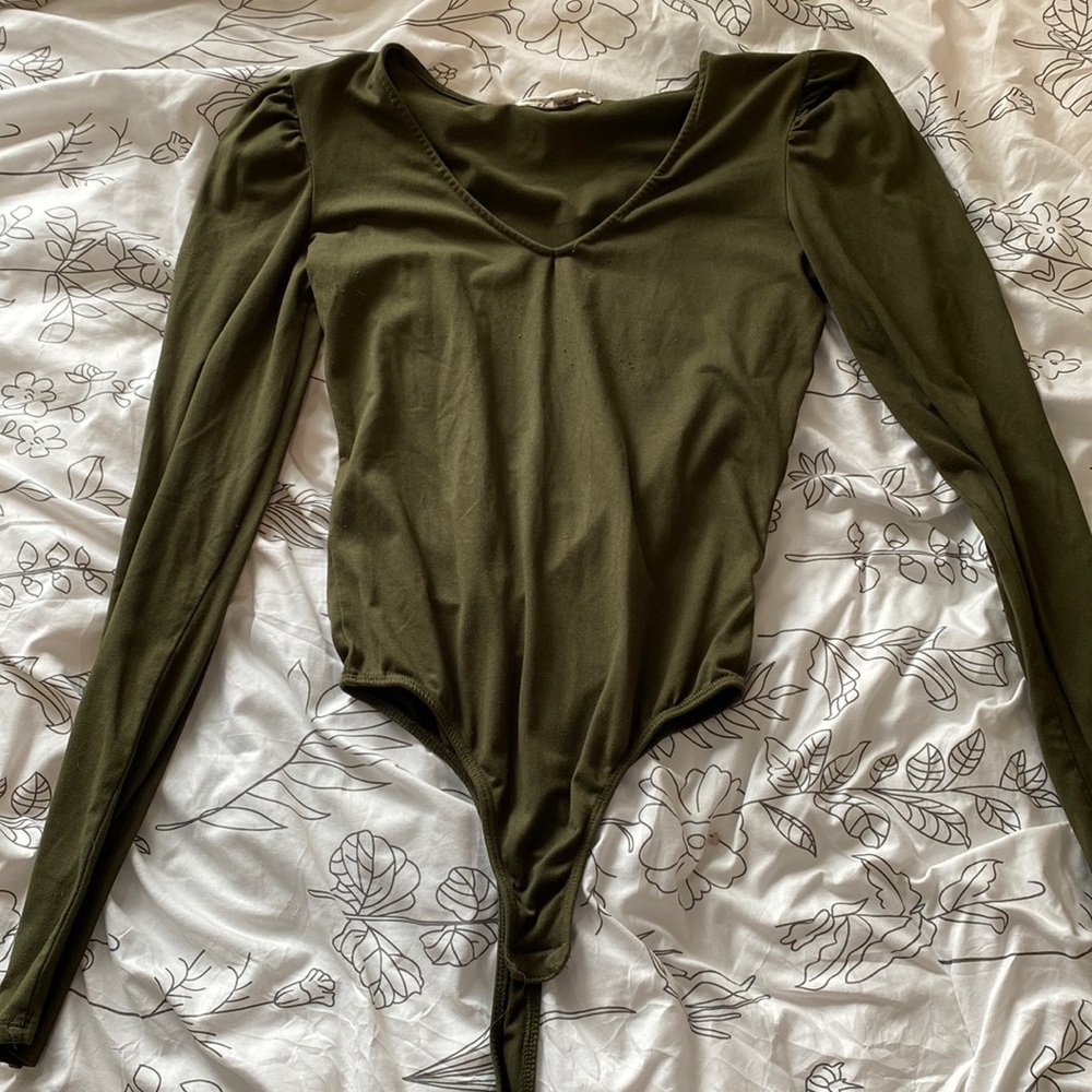 green bodysuit